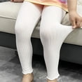 thumbnail image 3 of ShomPort Pants for Girls Full Length Stretchy Lightweight Ruffle Trim Ribbed Casual Trousers Smoothing Plain Cozy Pajama Pants, 3 of 4