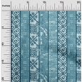 thumbnail image 2 of oneOone Velvet Teal Blue Fabric Block Print Fabric For Sewing Printed Craft Fabric By The Yard 58 Inch Wide, 2 of 4