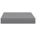 thumbnail image 3 of vidaXL Tablette Murale Flottante Gris 23x23,5x3,8 cm MDF, 3 of 5