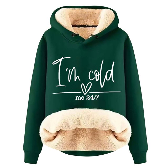 Birdeem Sweat à Capuche d'Hiver Chaud pour Femmes avec Poche Manches Longues