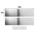 thumbnail image 3 of Door Metal Kick Plate 16 inches Aluminum Decorative Plates Protector, 3 of 5