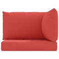 thumbnail image 2 of vidaXL Coussins de Palette 3 Pcs Tissu Oxford Rouge, 2 of 5
