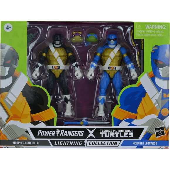 Power Rangers Teenage Mutant Ninja Turtles 6" Figure Lightning Collection 2-Pack - Morphed Donatello & Leonardo