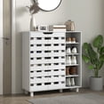 thumbnail image 2 of HOMCOM Armoire de Rangement pour Chaussures avec Armoire à 5 Niveaux et 5 Étagères Ouvertes, 2 of 10