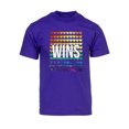 thumbnail image 1 of Mens Pride Love Wins Rainbow Short-Sleeve T-Shirt - Purple - Medium, 1 of 1