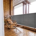 thumbnail image 4 of Écran d'Intimité pour Balcon 1x5 m Couverture de Protection de Sécurité pour Balcon Ventilée et Résistante aux Intempéries Filet de Balcon Clôture Ouverture de 1 mm avec 10 Attaches Gris, 4 of 11