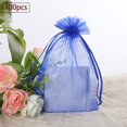 thumbnail image 1 of Home Textile Storage Clearance 100 Pack Beautiful Colorful Organza Gift And Favour Bags 9Cm X 12Cm, Home Textile Home Textile Storage, 1 of 2