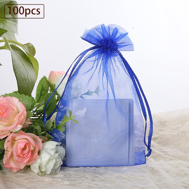 Home Textile Storage Clearance 100 Pack Beautiful Colorful Organza Gift And Favour Bags 9Cm X 12Cm, Home Textile Home Textile Storage