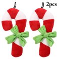 thumbnail image 2 of 2PCS Christmas Dog Toy Bite Resistant Candy Cane Dog Teething Toy Dog Sound Toy, 2 of 10