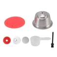 thumbnail image 3 of Reusable Coffee  Stainless Steel Reusable Capsules With 1 Spoon And 1 Brush For  Coffee Machine, 3 of 8