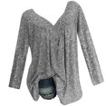 thumbnail image 1 of Vente de Liquidation Jolis Hauts pour Femmes Manches Longues Col Rond Hauts de Sortie Chandail Décontracté à Enfiler Impression de Lettres Mode d'Automne Blouse pour Femmes Légère Tendance Grande Taille C'est l'Automne Haut Yall (Gris Foncé, 2TG), 1 of 8