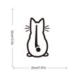 thumbnail image 4 of relayinert Stay Safe And Be Seen With Reflective Car Stickers Funny Dog Moving Tail Decal Vinyl Car Sticker white cat, 4 of 6
