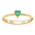 thumbnail image 2 of Heart Birthstone Ring - Emerald (May), 2 of 6