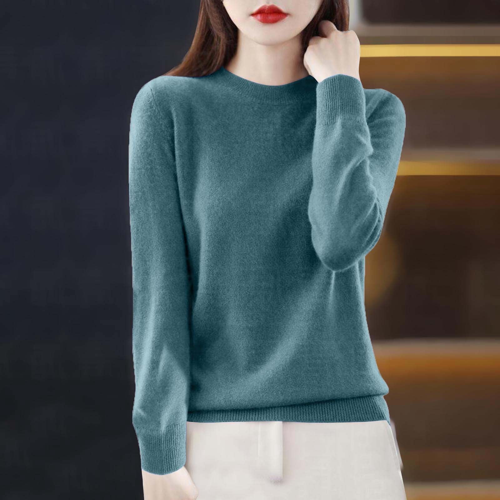 FcBaudy Womens Tops,Long Sleeve Round-Neck Blouses & Shirts,Shirts for ...