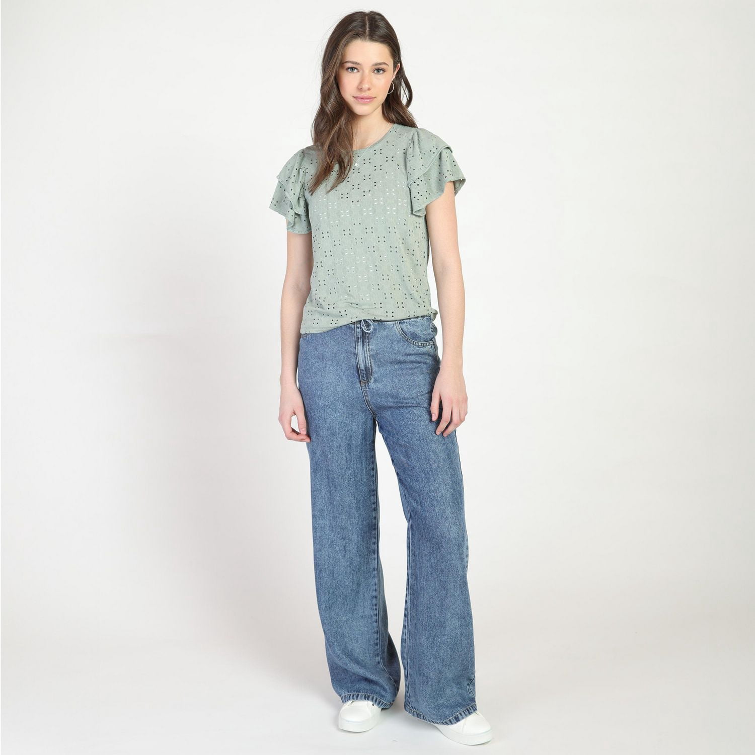 Bloom Girl Full Embroidered Top Sizes XS-XL
