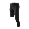 thumbnail image 1 of AMERTEER Men‘s 3/4 Single Leg Compression Cropped Tights Leggings Sports Base Layer Underwear, 1 of 6