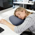 thumbnail image 2 of Ergonomic Memory Foam Pillow for Desk Rest Support and Travel Comfort Nap, 2 of 5