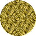 thumbnail image 1 of Ahgly Tapis Rond Lavable en Machine Intérieur Transitionnel Brun Bronze Foncé, 8 Pieds Rond, 1 of 7