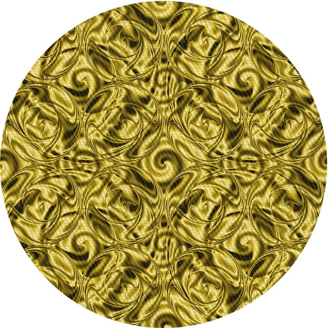 Ahgly Tapis Rond Lavable en Machine Intérieur Transitionnel Brun Bronze Foncé, 8 Pieds Rond