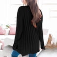 thumbnail image 2 of Kcodviy Sweaters Womens Open Sleeve Long Winter Coat Down Knit Boho Long Patchwork Knit Long Sweater Coat Cardigan Pockets Front Womens Long Sweaters for Winter Sweater, 2 of 5