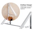 thumbnail image 3 of Domqga Household Space Aluminum Wall-Mounted Clothes Hanger Folding Portable Clothes Drying Rack,Clothes Hanger,Clothes Drying Rack, 3 of 8