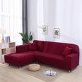 thumbnail image 3 of Sumhomie Stretch Washable Couch Slipcovers for Sectional Sofa L-shape Corner, 3 of 4