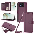 thumbnail image 1 of Book Style Wallet Cover for ASUS Zenfone 11 Ultra, Soft PU Leather, Dark Purple, 1 of 6