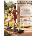 thumbnail image 4 of MJWW Compact Treadmill Walking Pad with Handrail, Phone Holder and 6% Incline, 300LBS Capacity Portable Under Desk Treadmill for Apartment and Home Office, App & Remote Control, 4 of 8