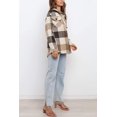 thumbnail image 3 of ORUYROP Womens Casual Plaid Shacket Button Down Long Sleeve Shirt, 3 of 5