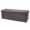 Brown+Faux Leather, variant on 45 Inches Foldable Storage Ottoman Bench, Poly Linen Storage Bench, Storage Chest Padded Seat Footrest Stool