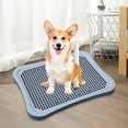 thumbnail image 4 of lionlar Dog Toilet Pee Pad Removable with Urinary Column Keep Clean Washable Puppy Potty Cyan, 4 of 9