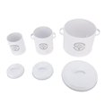 thumbnail image 1 of Carbon Steel Potato Onion Storage Bin with Handle, Large Capacity Sealed Container for Countertop Kitchen Organization, 1 of 7