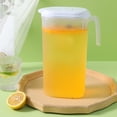 thumbnail image 1 of Cagogo under $5 Cold Water Pitcher, Large Capacity Cold Water Pitcher, Plastic Beverage Dispenser Summer Heat Resistant Fruit Tea Infuser, Ice Water Cooler Pitcher With Filter, 1 of 6
