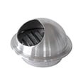 thumbnail image 2 of Stainless Steel Round Bull Nosed External Extractor Wall Vent Outlet, 2 of 5