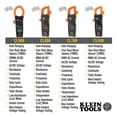 thumbnail image 3 of Digital Clamp Meter Klein Tools CL120 400A AC/DC Voltage, 3 of 9