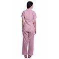 thumbnail image 4 of Moomaya Womens Pajamas Set Button Down Loungewear Short Sleeve Nightwear Pants, 4 of 6