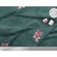 thumbnail image 2 of Soimoi Georgette Viscose Fabric Texture,Leaves & Rose Flower Decor Fabric Printed Yard 42 Inch Wide, 2 of 3