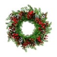 thumbnail image 2 of Amzcrzy Plastics Wreath Christmas Decorations Christmas Wreath Christmas Decoration Door Hanging Wall Hanging Rattan Wreath Window Display Prop Mall Scene Setting Gift Halloween Decorations, 2 of 6