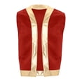 thumbnail image 1 of Hansber Costume de Lampe Prince Arabe pour Homme Veste Sans Manches Gilet Toad Halloween Cosplay Jeu de Rôle Fête Déguisement Rouge m, 1 of 6
