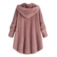 thumbnail image 3 of LSLJS Womens Oversized Hoodies Sweatshirts Fuzzy Fleece Pullover Outerwear Loose Cardigan Wool Coat Winter Jacket, 3 of 8