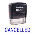 thumbnail image 1 of Printtoo Office Stationary Custom Stamp CANCELLED Self Inking Rubber Stamp-Blue, 1 of 1