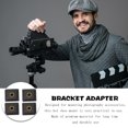 thumbnail image 4 of MasteelfCA 4pcs Hot Shoe Mount 1/4 Inch Hole Quick Release Hot Shoe Mount Bracket For Flash, 4 of 7