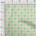 thumbnail image 1 of oneOone Georgette Viscose Fabric Leaves & Geometric Block Fabric Prints By Yard 42 Inch Wide, 1 of 4