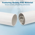 thumbnail image 4 of Uxcell 3" Inch Round Ventilation Duct, 12" Inch Long Plastic Pipe Replacement Supply Heating Cooling Ventilation AC System,, 4 of 6