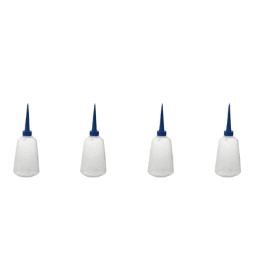 4X Applicateur de Colle Liquide en Plastique Transparent Blanc Bleu 250 ml
