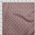 thumbnail image 3 of oneOone Georgette Viscose Fabric Leaves & Floral Block Printed Fabric 1 Yard 42 Inch Wide, 3 of 5