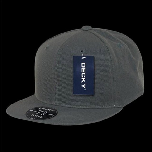 Decky RP1-PL-CHA-25 Retro Fitted Caps Charcoal - 7.25