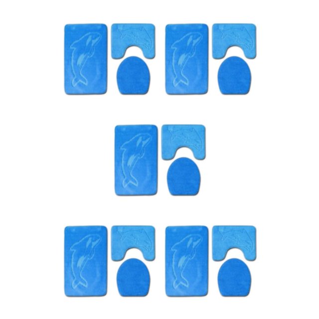 kurtrusly 3pcs Polyester Absorbent Bath Mat For Bathtub And Shower Easy To Install Durable Anti-slip PJ210611-B006 5Set