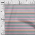 thumbnail image 1 of oneOone Georgette Viscose Fabric Horizontal Stripe Print Fabric BTY 42 Inch Wide, 1 of 4
