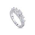 thumbnail image 3 of Promesse d'Anniversaire en Diamants 5 Pierres 2 Ct 14 K Blanc, 3 of 3
